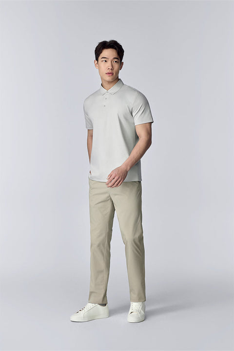 Softex Snap-Front Polo | Light Grey GYFL01