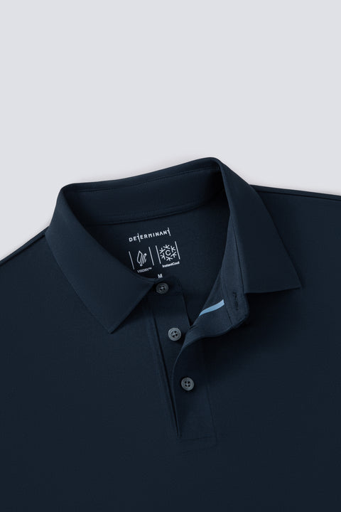 VISDRY™ Sharp Pique Polo | Navy 14036N