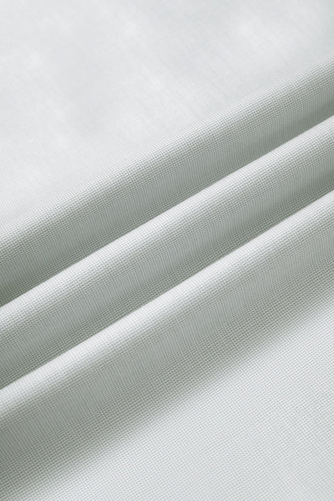 Wrinkle-Free Twill Dress Shirt | Light Grey Plain 27222N