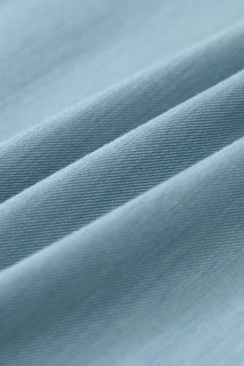 Wrinkle-Free Twill Heather Dress Shirt | Sky Blue 27796N