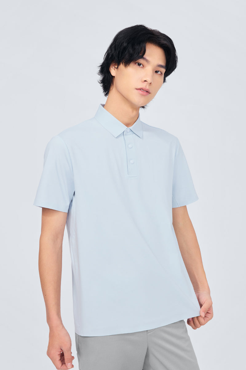 InstantCool Jersey Polo | Light Blue BLE249
