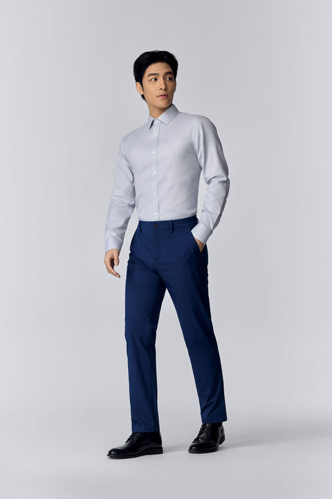 VISDRY™ Dobby Dress Shirt | Light Grey GYE128