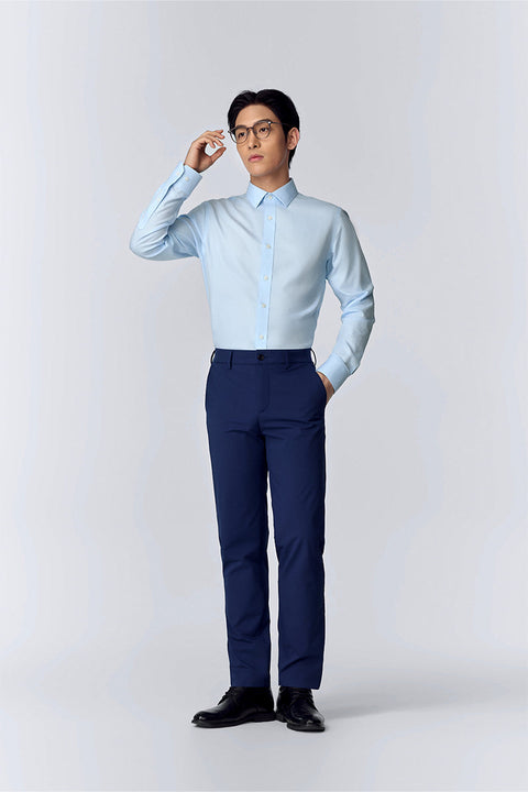 Wrinkle-Free Classic Twill Dress Shirt | Light Blue 9085NZ