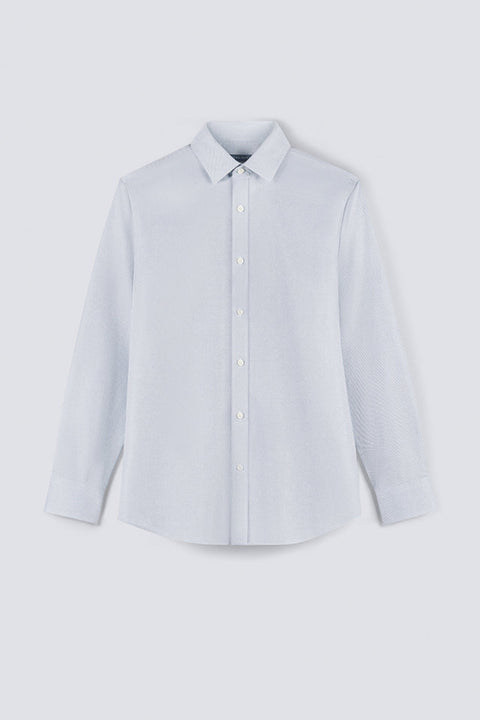 Wrinkle-Free Classic Twill Dress Shirt | Pale Grey 20987N