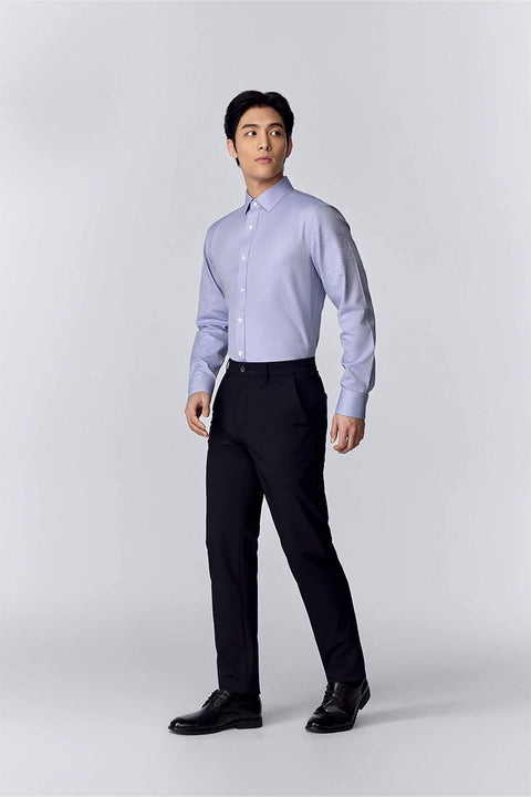 Wrinkle-Free Classic Twill Dress Shirt | Purple 16034N