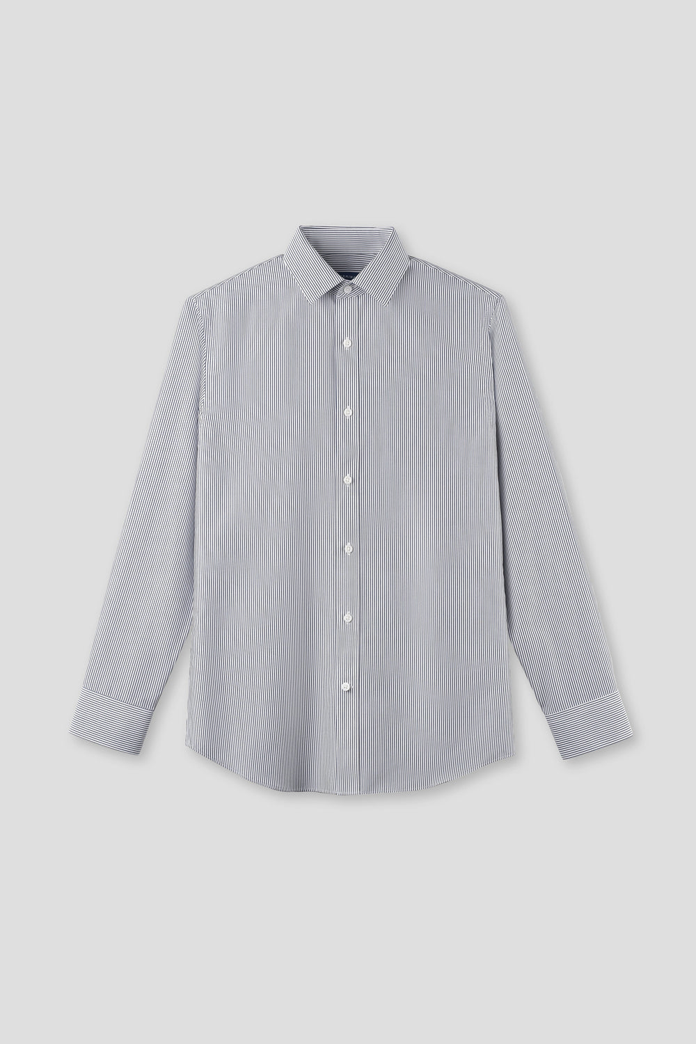 “Frozen in Tones” Waterless Dye Dress Shirt | Iceberg Stripe 22796N
