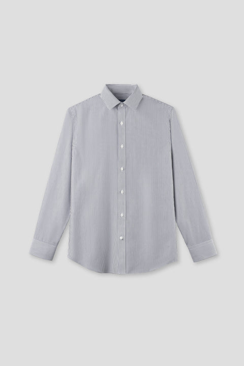 “Frozen in Tones” Waterless Dye Dress Shirt | Iceberg Stripe 22796N