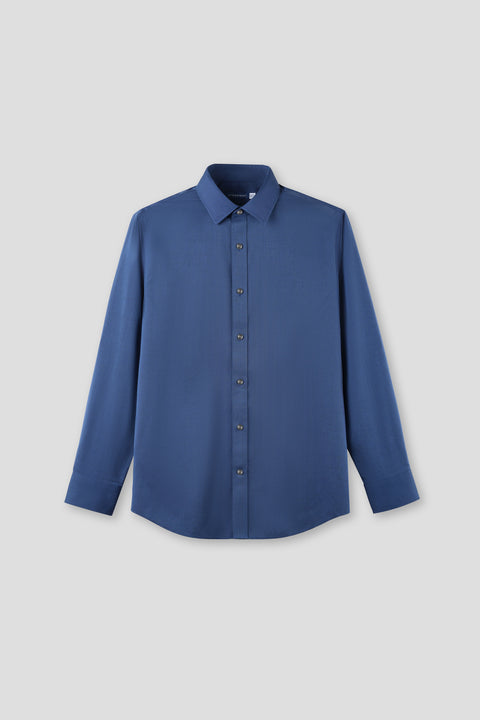 “Frozen in Tones” Waterless Dye Dress Shirt | Midnight Ice 22811N