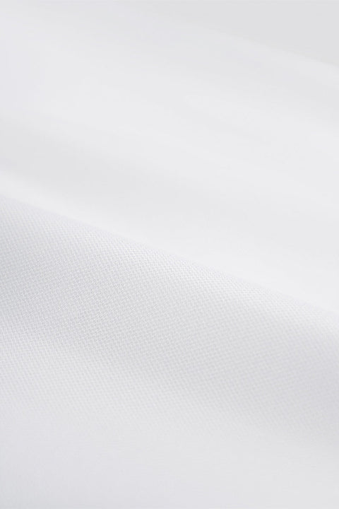 Wrinkle-Free Poplin Button-Down Dress Shirt | White WH001Z