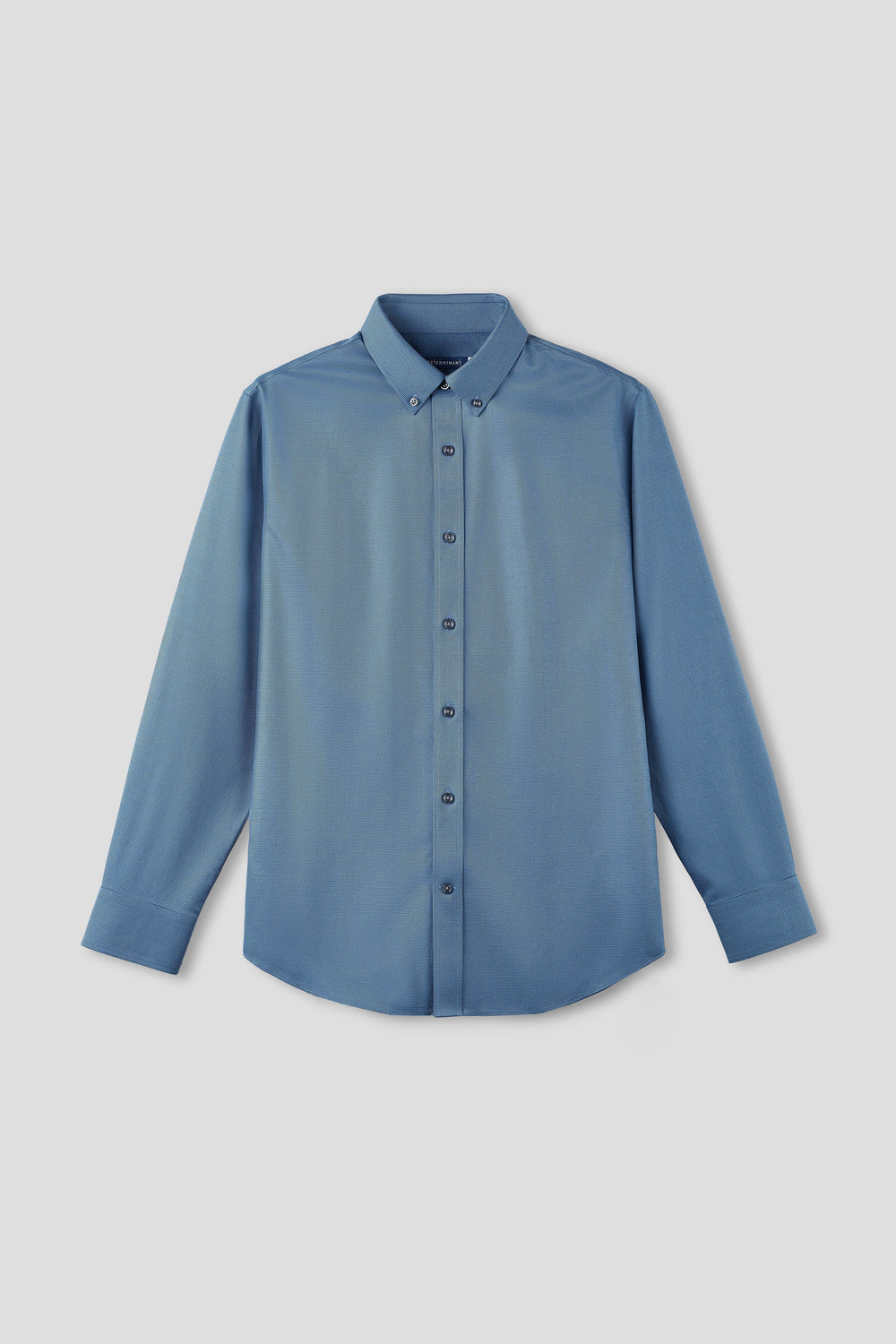 “Frozen in Tones” Waterless Dye Button-Down Dress Shirt | Slate Grid 22818N