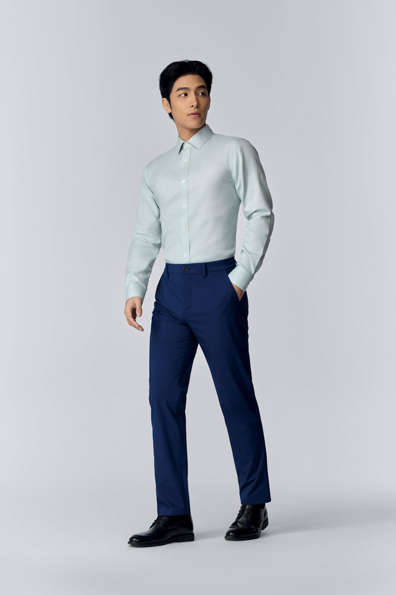 VISDRY™ Dobby Dress Shirt | Mint 16047N