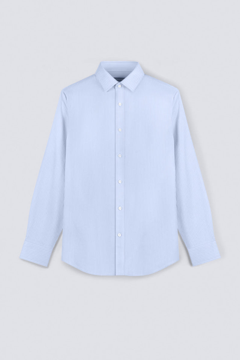 InstantCool Dobby Dress Shirt | Blue Stripes 15952N