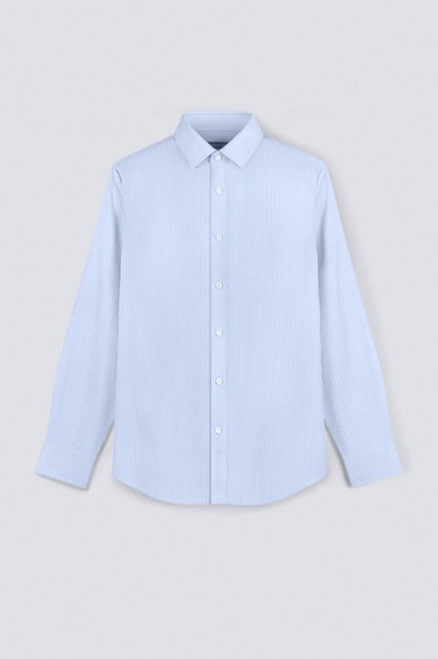 InstantCool Dobby Dress Shirt | Blue Stripes 15952N