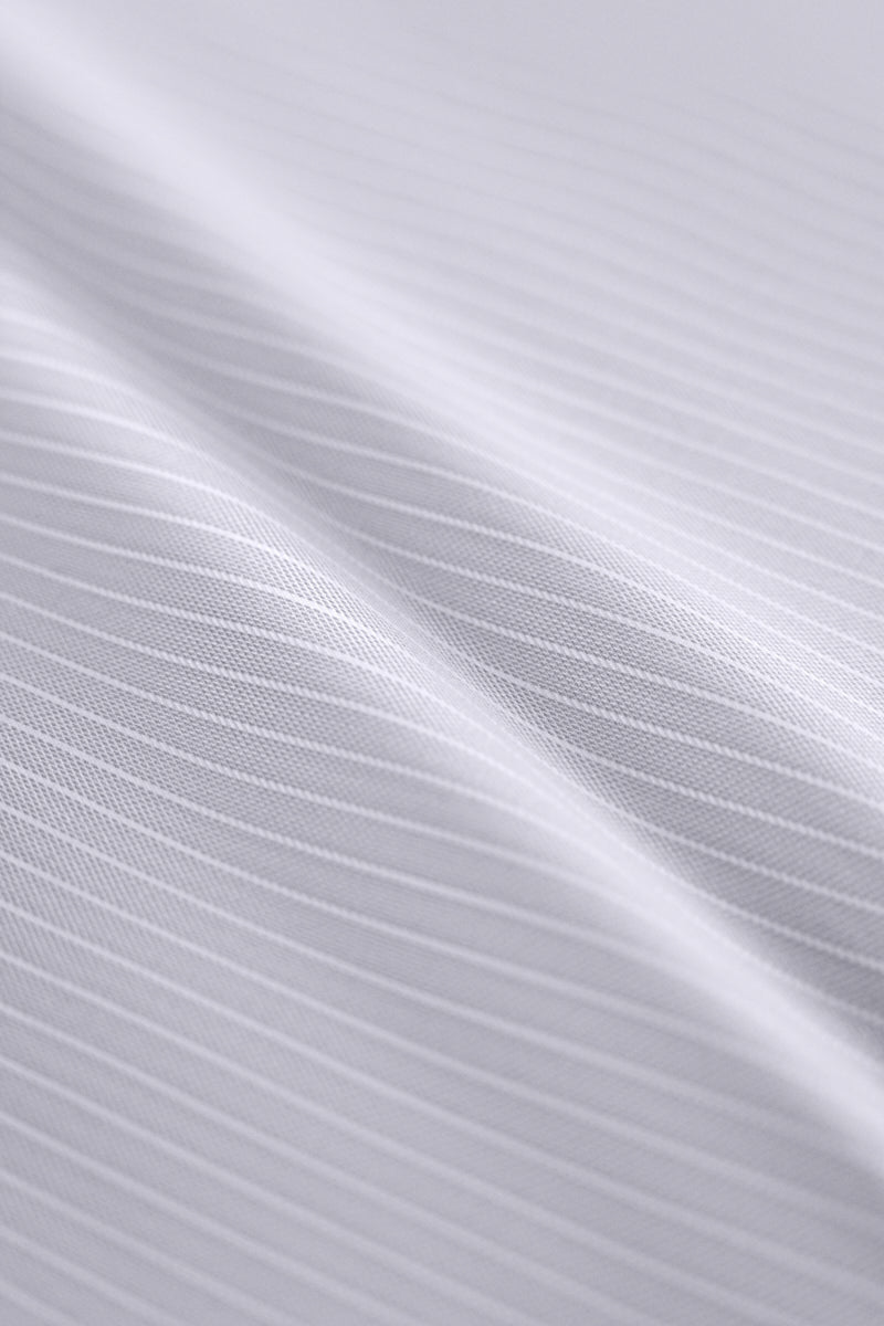 InstantCool Dobby Dress Shirt | Grey Stripes 19390N
