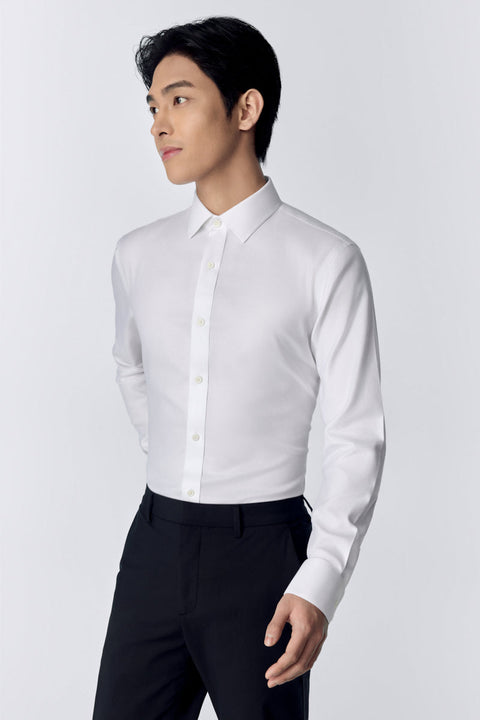 InstantCool Dobby Dress Shirt | White WH001Z
