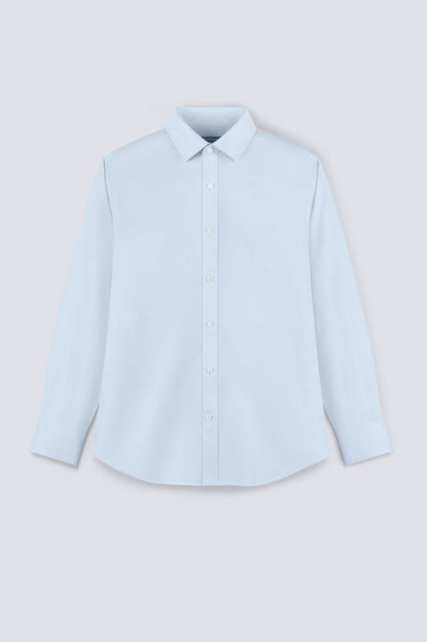 InstantCool Twill Dress Shirt | Light Blue Semi Plain 16220N