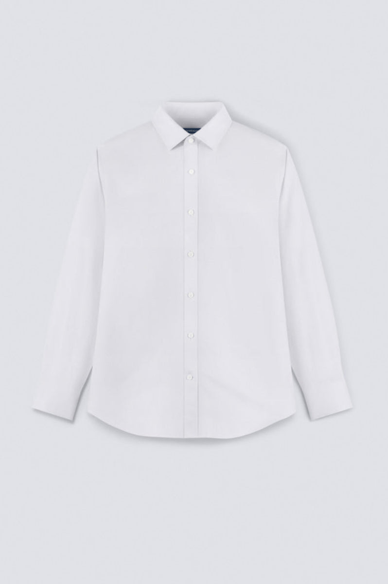 InstantCool Twill Dress Shirt | Pale Grey Semi Plain 19490N