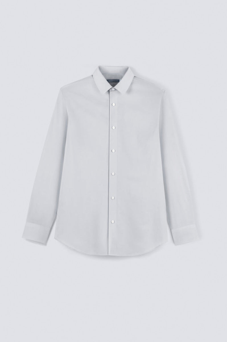 CottonSTRETCH Twill Dress Shirt | Pale Grey 13141N