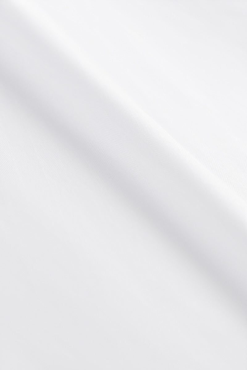 Supreme Cotton Herringbone Dress Shirt | White WH001Z