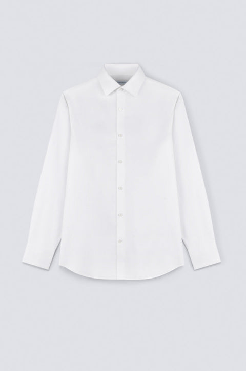 Supreme Cotton Herringbone Dress Shirt | White WH001Z