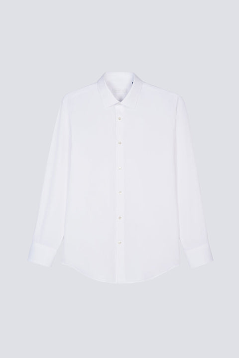 Supreme Wrinkle-Free Diamond Dobby Dress Shirt | Bright White 4811NZ
