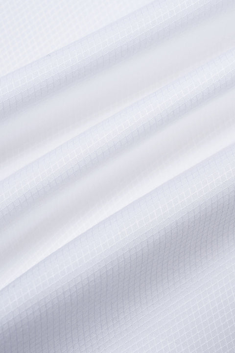 Supreme Wrinkle-Free Diamond Dobby Dress Shirt | Bright White 4811NZ