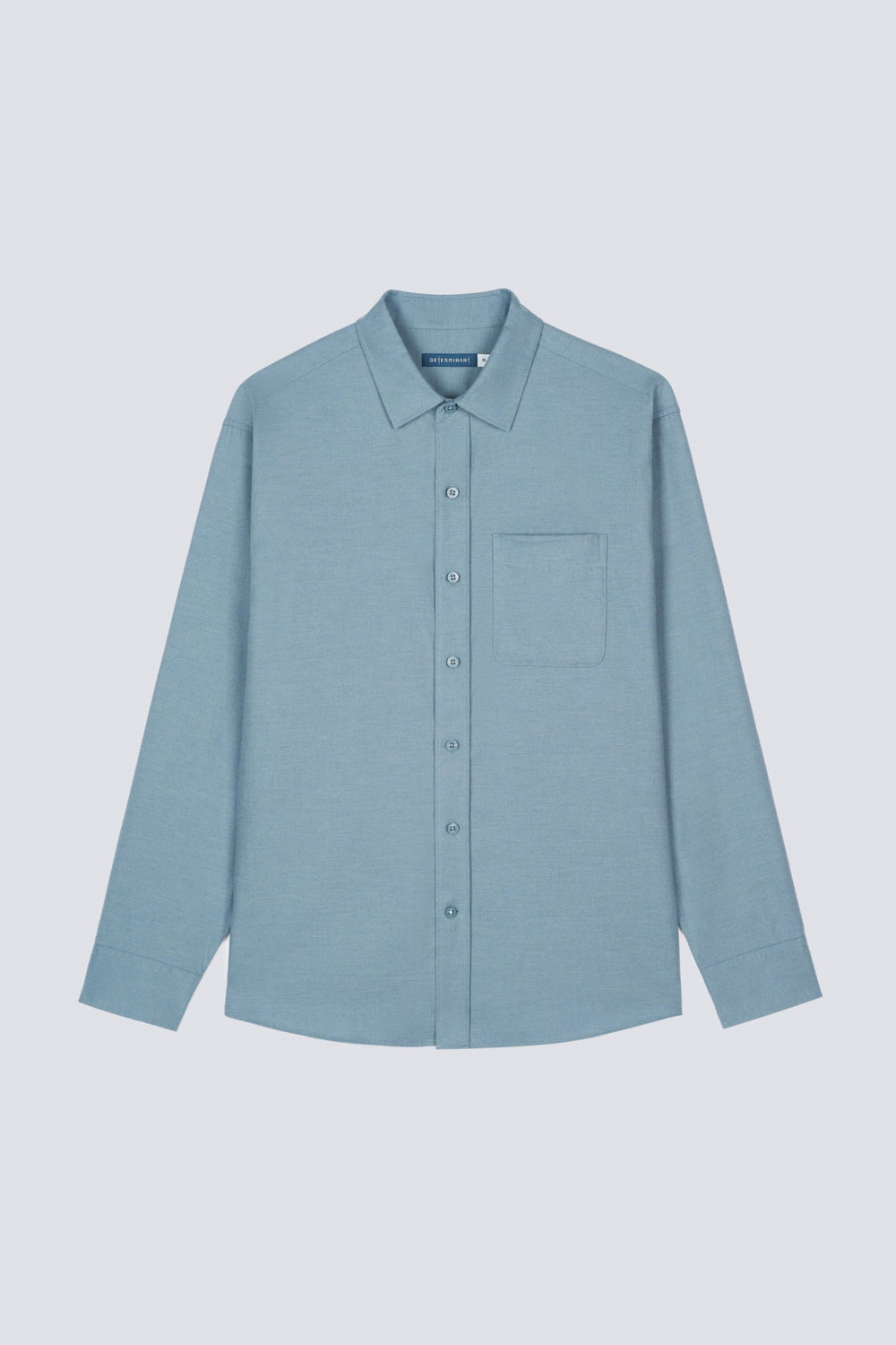 Cotton Flannel Casual Shirt | Heather Citadel Blue 30316P
