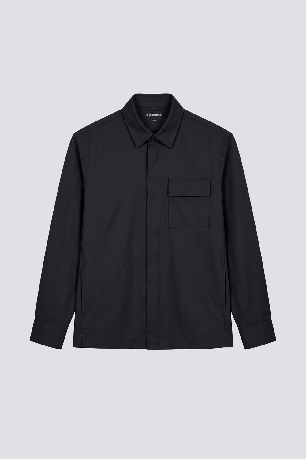 Stretch Water-Repellent Shirt Jacket | Black BKFD01