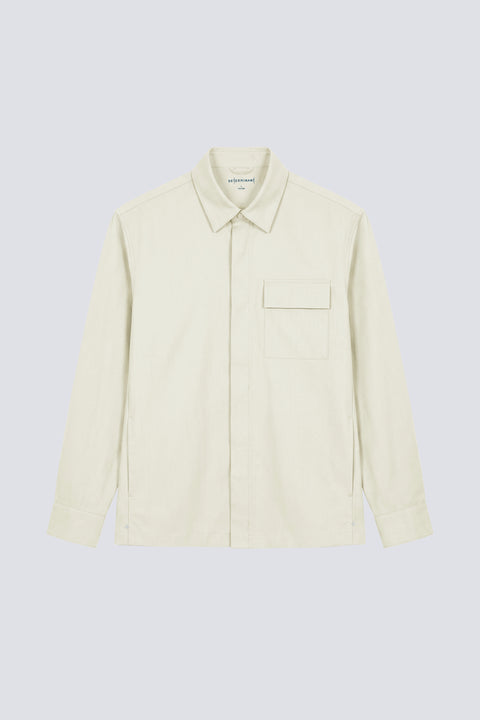 Stretch Water-Repellent Shirt Jacket | Tofu 10311P