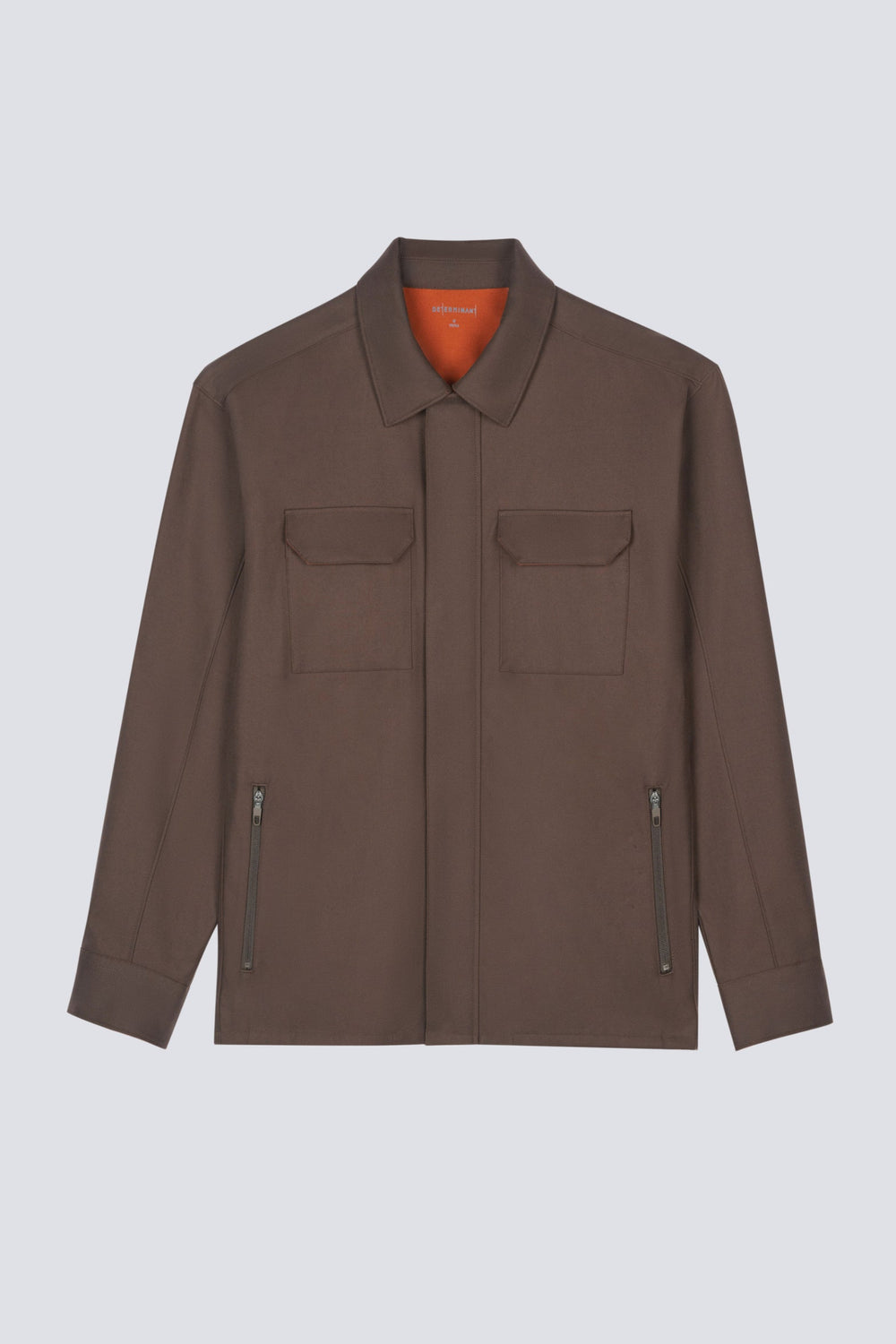 Cotton Water-Repellent Shirt Jacket | Coffee Bean 10358P