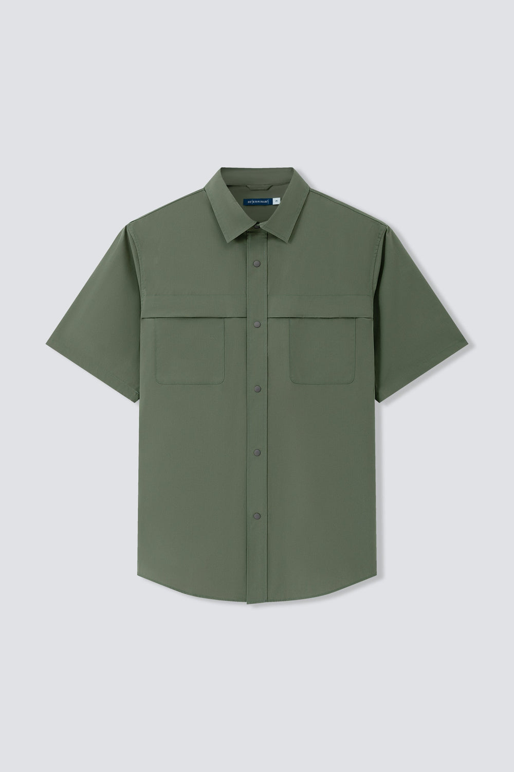 Cotton-Solotex Short Sleeve Casual Shirt | Green 20999N