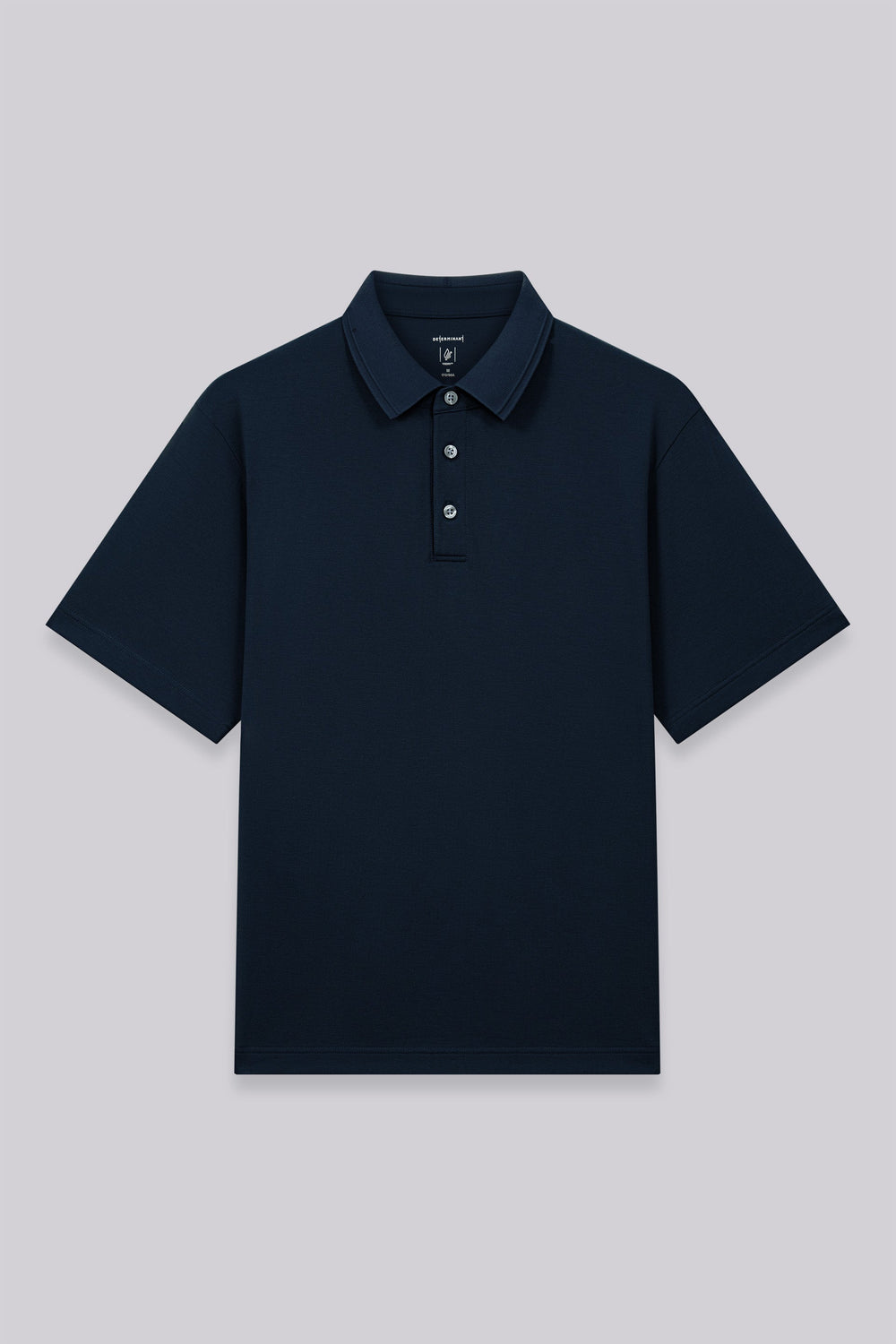 VISDRY™ Tonal Tipped Pique Polo | Navy 14036N