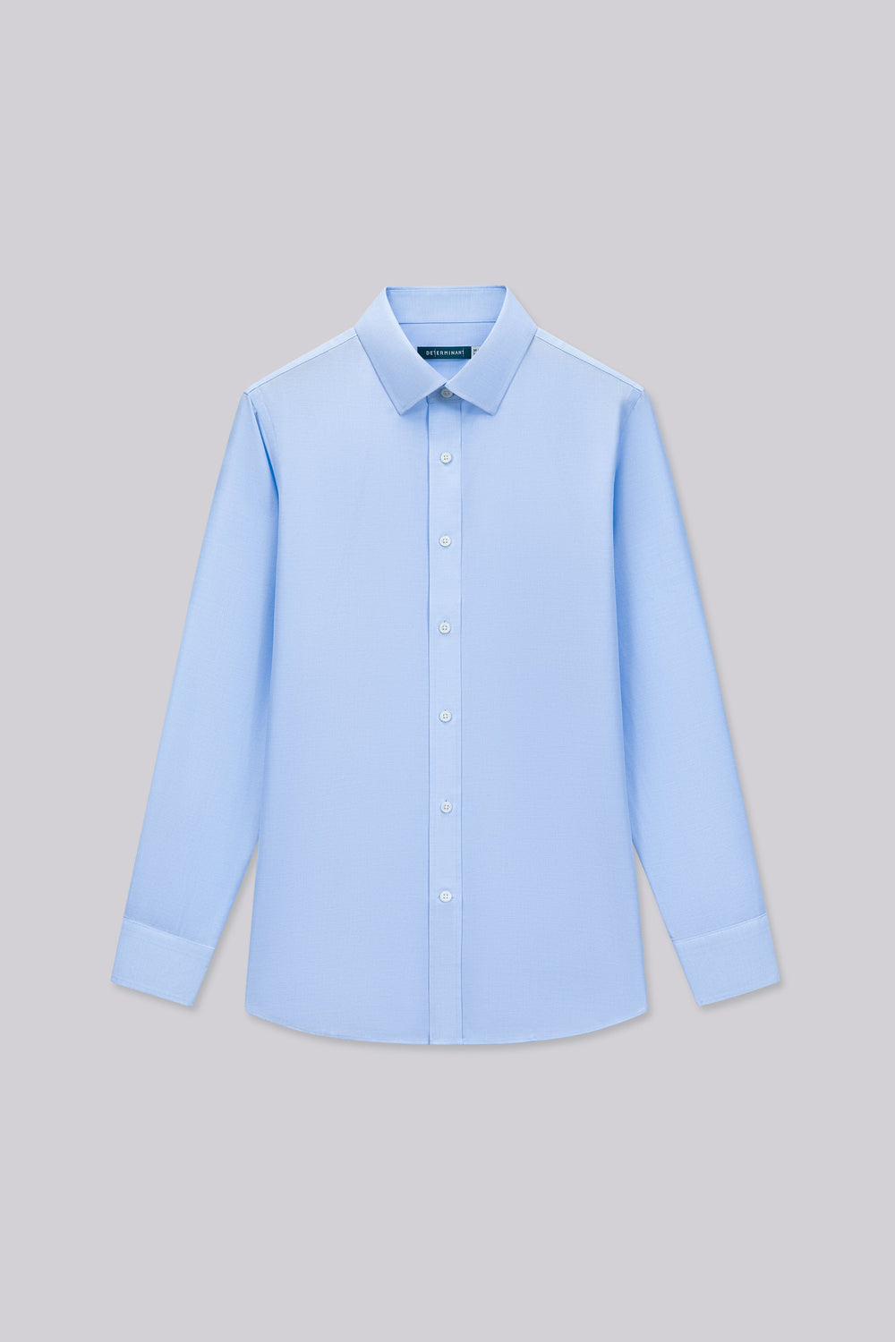 Wrinkle-Free Twill Dress Shirt | Light Blue Plain 16483N