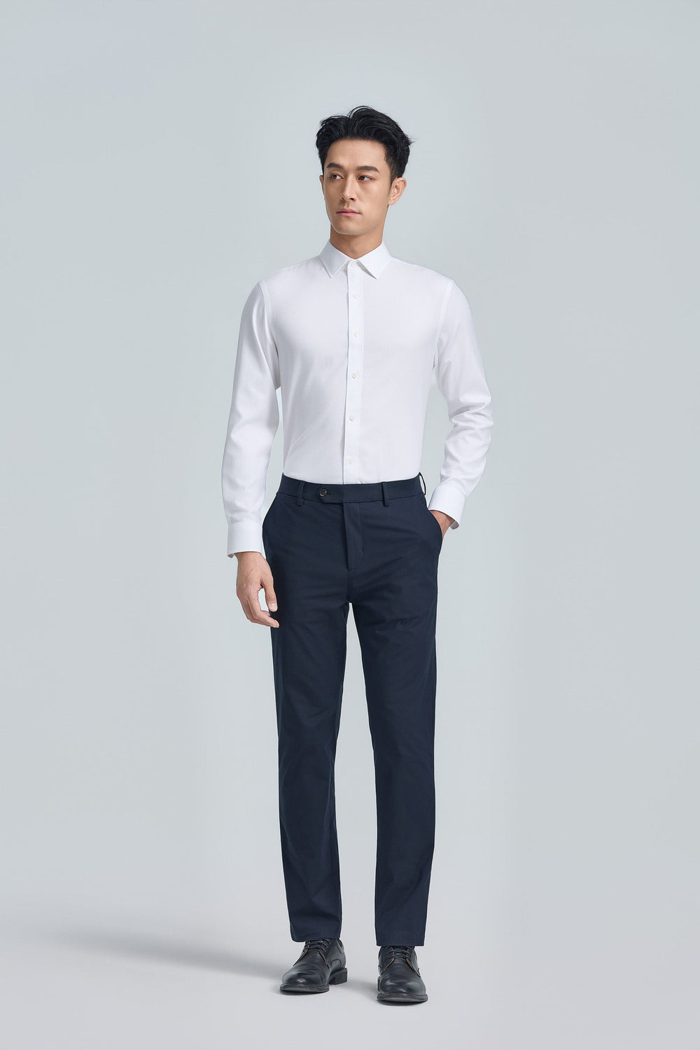 InstantCool Dobby Dress Shirt | Blanc White 27230N