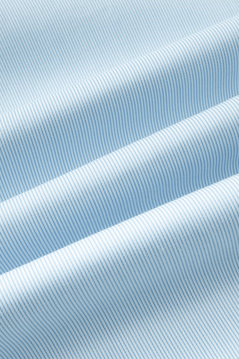 VISDRY™ Twill Dress Shirt | Light Blue Stripes 18151N