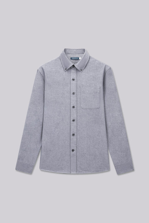 Soft Oxford Button-Down Casual Shirt | Navy 30141N