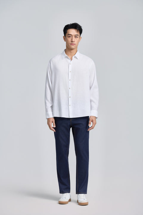 Linen Casual Shirt | White WH001Z