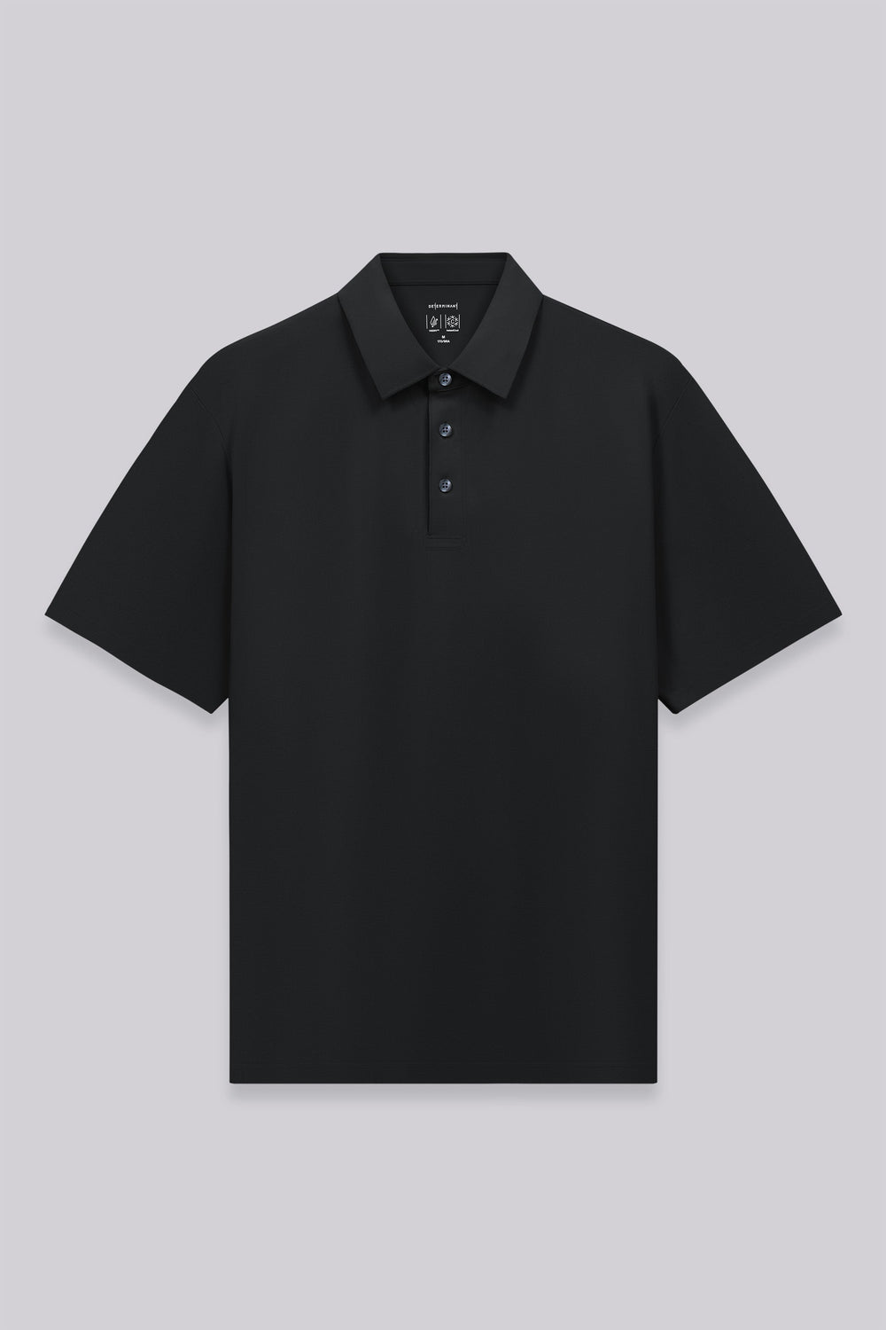 VISDRY™ Sharp Pique Polo | Black BKFD01