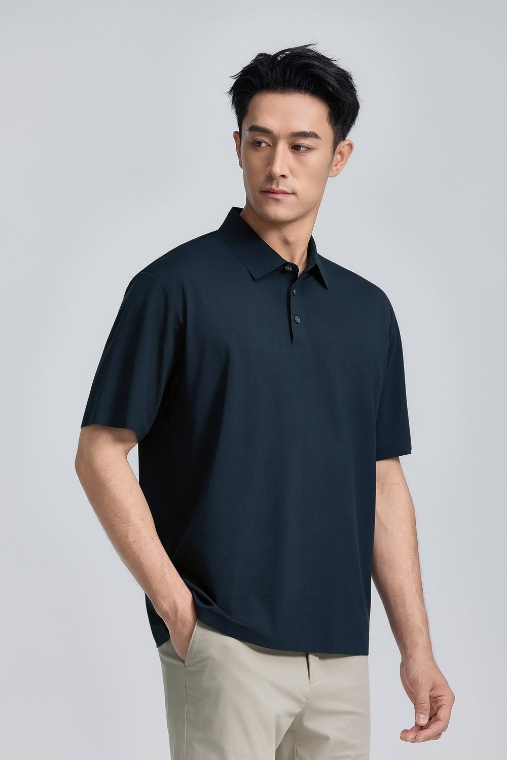 VISDRY™ Sharp Pique Polo | Navy 14036N