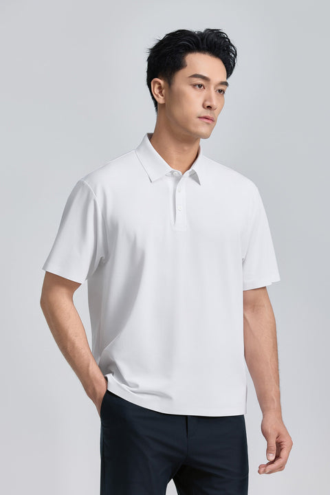 VISDRY™ Bonded Pique Polo | White WH001Z