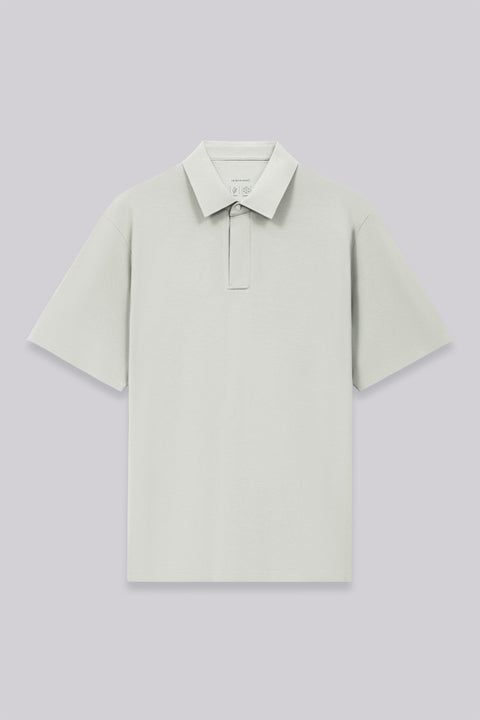 VISDRY™ Concealed Placket Sharp Pique Polo | Grey GYE128