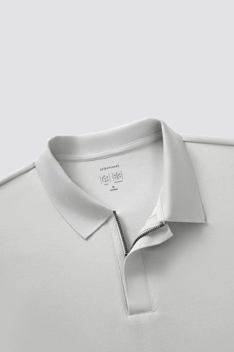 PrismCool Zip-Up Polo | Grey GYE128