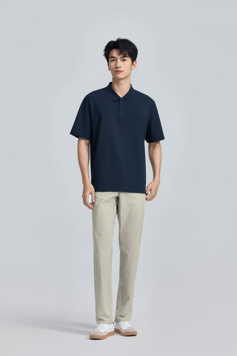 PrismCool Zip-Up Polo | Navy 14036N