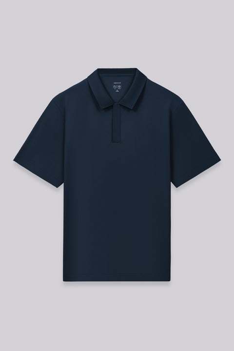 PrismCool Zip-Up Polo | Navy 14036N