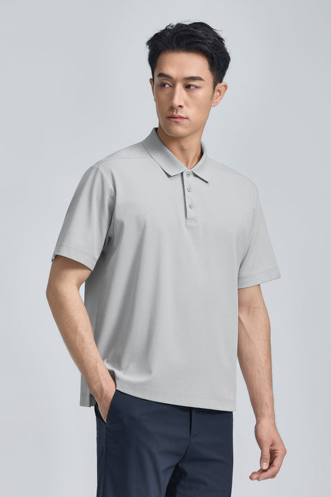 PrismCool Pique Polo | Grey GYE128