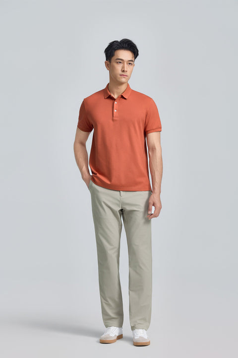 VISDRY™ 3-Button Pique Polo | Orange Rust PT1447