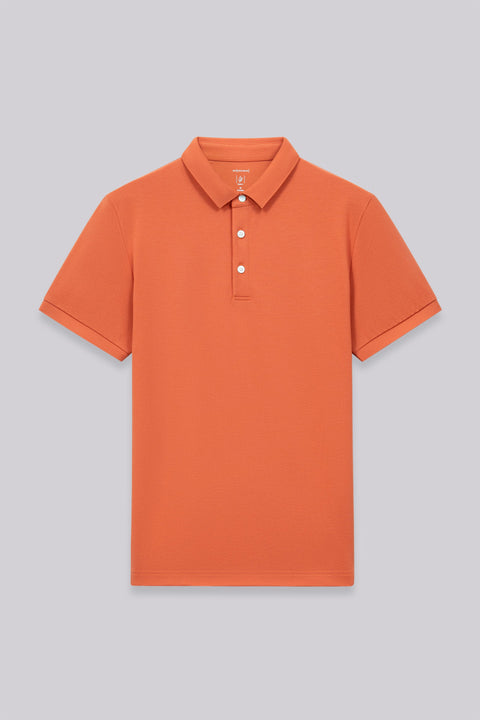 VISDRY™ 3-Button Pique Polo | Orange Rust PT1447