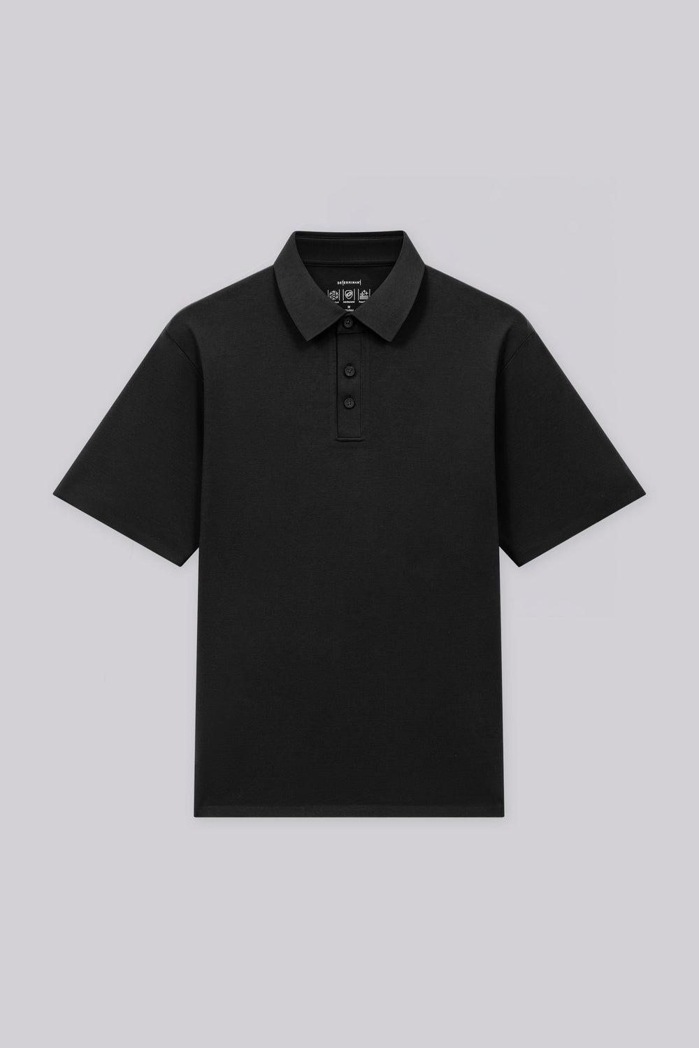 InstantCool Bonded Jersey Polo | Black BKFD01