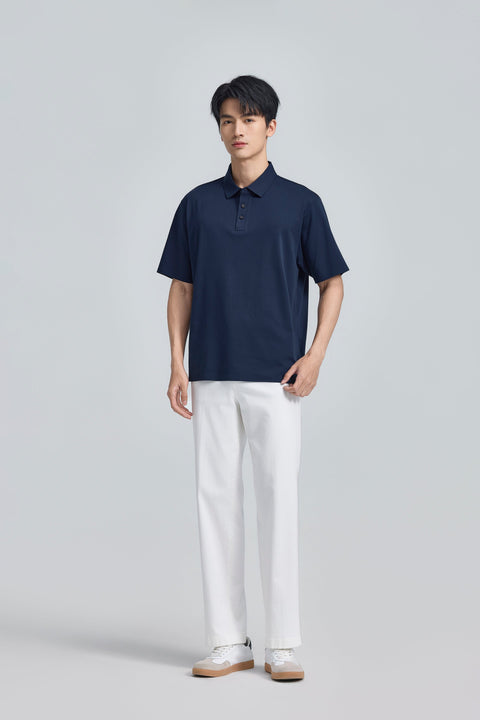 InstantCool Bonded Jersey Polo | Navy 14036N
