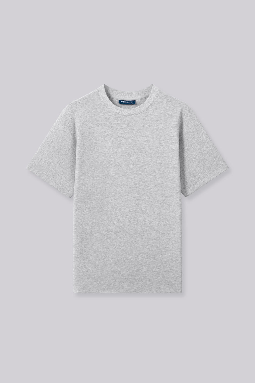 Cotton-Hemp Crew Neck T-Shirt | Heather Grey EB5065